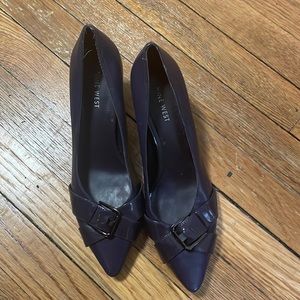 Purple heels . Brand :Nine West